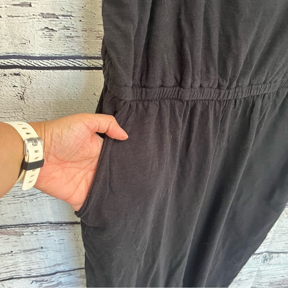 Old Navy Black Casual Cotton Jumpsuit with Pockets Size L - Picture 5 of 14